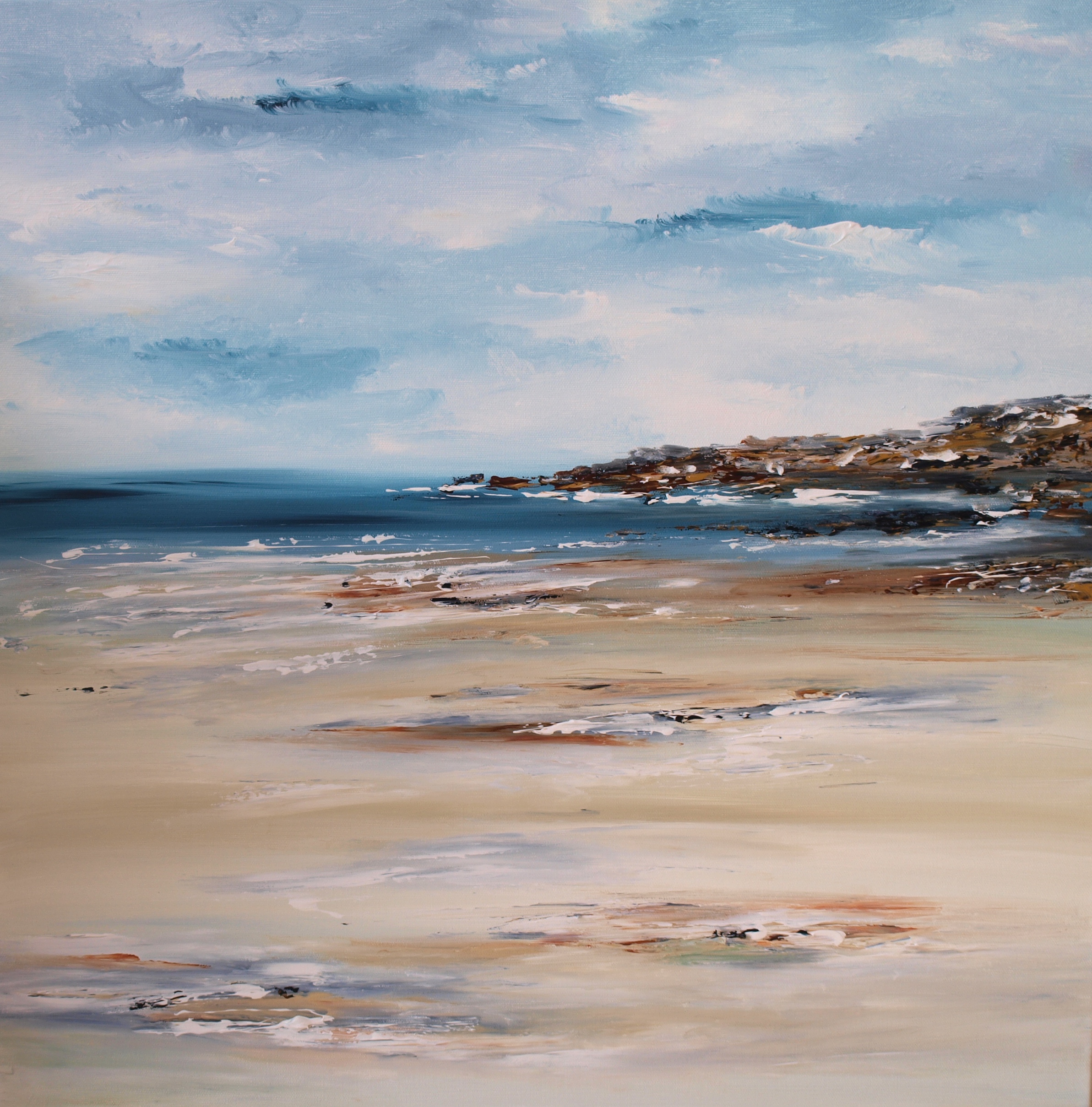 Cornish Beach — archive painting by Jeanette James-Monk