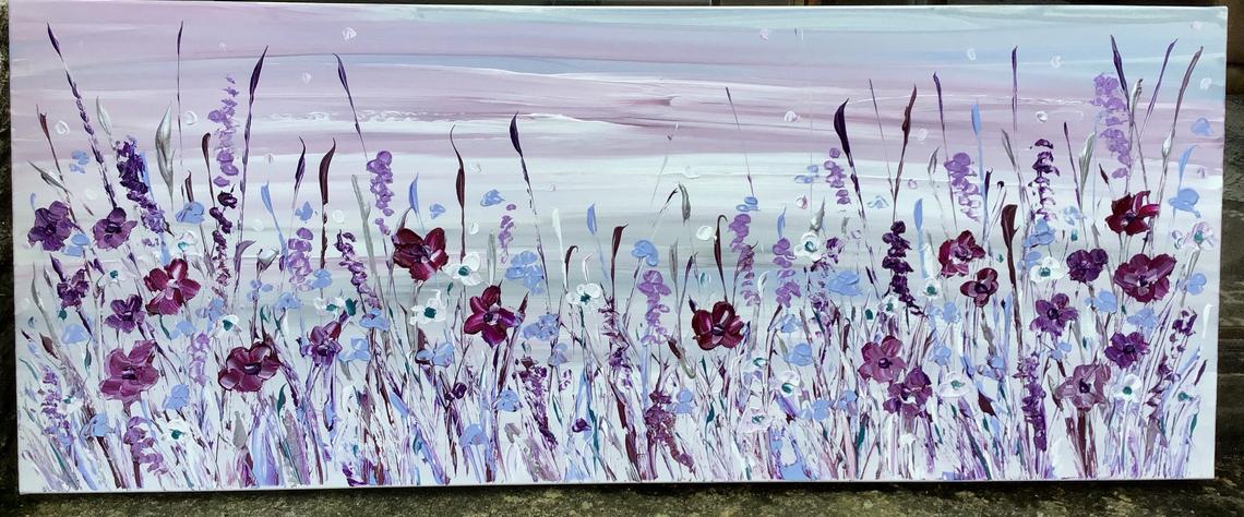 Lilac Meadow — archive painting by Jeanette James-Monk